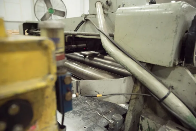 Photo #98 of ASSETS FORMERLY OF KIMBALL INTERNATIONAL: 60" X 12-GA. IOWA PRECISION SLEAR LINE, 10' x 300 TON CINCINNATI PRESS BRAKE, 45 TON BLISS OBI PUNCH PRESS, 35 TON KOMATSU GAP FRAME PRESS, LIKE NEW BANNER SPOT WELDER, LANTECH STRETCH WRAPPER,