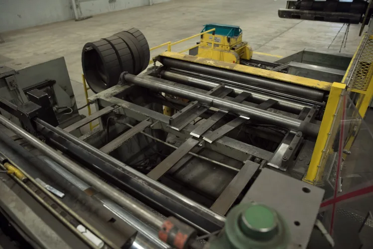 Photo #100 of ASSETS FORMERLY OF KIMBALL INTERNATIONAL: 60" X 12-GA. IOWA PRECISION SLEAR LINE, 10' x 300 TON CINCINNATI PRESS BRAKE, 45 TON BLISS OBI PUNCH PRESS, 35 TON KOMATSU GAP FRAME PRESS, LIKE NEW BANNER SPOT WELDER, LANTECH STRETCH WRAPPER,
