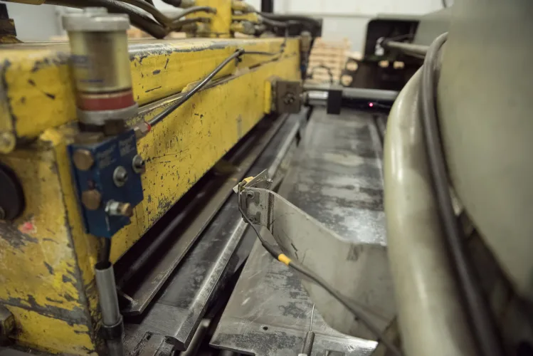 Photo #101 of ASSETS FORMERLY OF KIMBALL INTERNATIONAL: 60" X 12-GA. IOWA PRECISION SLEAR LINE, 10' x 300 TON CINCINNATI PRESS BRAKE, 45 TON BLISS OBI PUNCH PRESS, 35 TON KOMATSU GAP FRAME PRESS, LIKE NEW BANNER SPOT WELDER, LANTECH STRETCH WRAPPER,