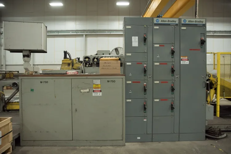 Photo #107 of ASSETS FORMERLY OF KIMBALL INTERNATIONAL: 60" X 12-GA. IOWA PRECISION SLEAR LINE, 10' x 300 TON CINCINNATI PRESS BRAKE, 45 TON BLISS OBI PUNCH PRESS, 35 TON KOMATSU GAP FRAME PRESS, LIKE NEW BANNER SPOT WELDER, LANTECH STRETCH WRAPPER,