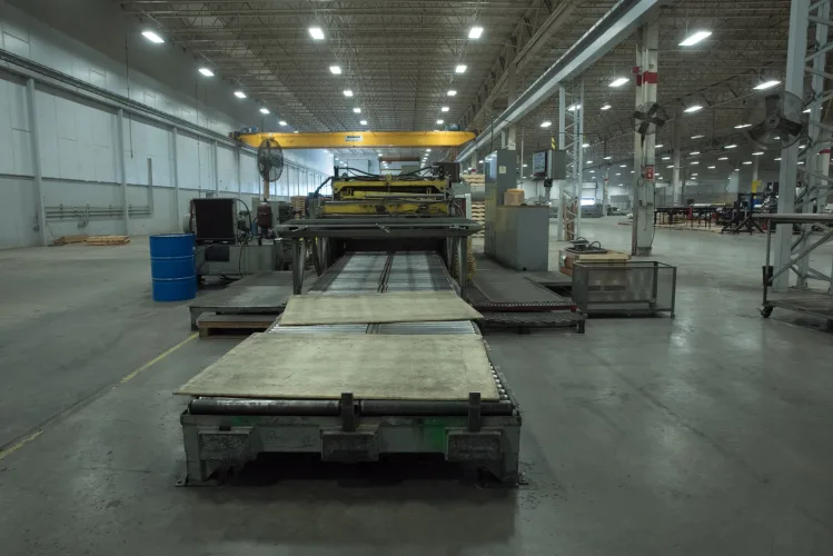 Photo #111 of ASSETS FORMERLY OF KIMBALL INTERNATIONAL: 60" X 12-GA. IOWA PRECISION SLEAR LINE, 10' x 300 TON CINCINNATI PRESS BRAKE, 45 TON BLISS OBI PUNCH PRESS, 35 TON KOMATSU GAP FRAME PRESS, LIKE NEW BANNER SPOT WELDER, LANTECH STRETCH WRAPPER,