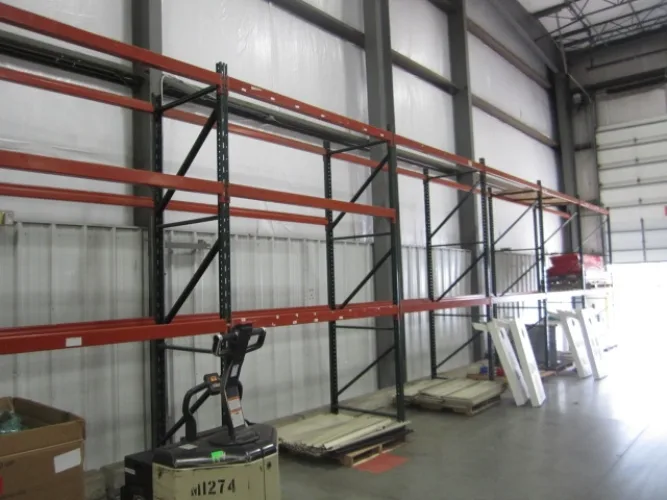 Photo #10 of APPROX. (640) SECTIONS OF INTERLAKE 30 TEARDROP PALLET RACKING & GRAVITY FLOW RACKING, INCLINE & DECLINE BELTED & POWERED ROLLER CONVEYORS, (10) CROWN ORDER PICKERS, REACH TRUCKS & ELECTRIC TRUCKS, (9) VARIOUS BATTERY CHARGERS & SPARE BATTERIES & MUCH