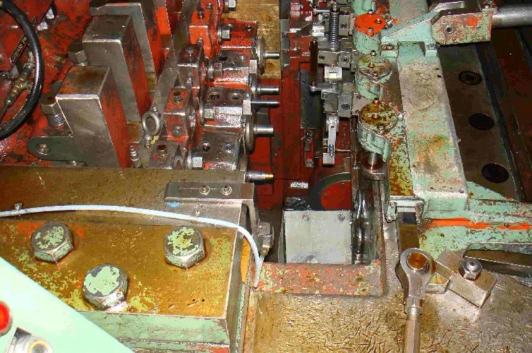 Photo #59 of CARLO SALVI HIGH SPEED RF SERIES HEADERS, NAKASHIMADA 2 DIE 3 BLOW COLD HEADER, ASAHI OKUMA 2 DIE 2 BLOW COLD HEADER, NATIONAL HIGH SPEED HEADERS, NATIONAL 5 DIE 6 STATION COLD FORMER, WATERBURY FARREL TUBULAR RIVET HEADERS, SNOW & UNIVERSAL DRILLERS,