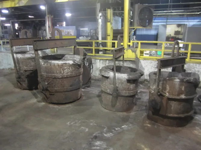 Photo #40 of COMPLETE IRON CASTING FOUNDRY, FEATURING: GTI THERMAL RECLAIM SYSTEM, (3) DIDON LUMP CRUSHERS, UBE NEW RHEO VSC CASTING SYSTEM,  CASCADE & WHEELABRATOR SHOT BLASTERS, CHANNEL & PILLAR INDUCTION, (7) REDFORD CARVER SAND MIXERS & MOBILE MIXERS, OVENS, BLAST