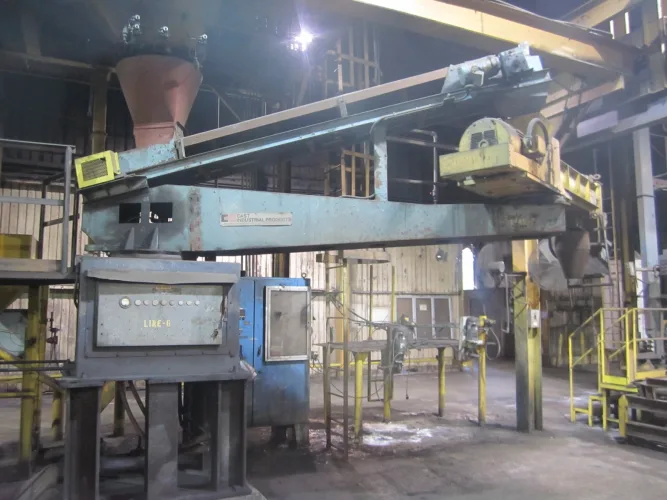 Photo #44 of COMPLETE IRON CASTING FOUNDRY, FEATURING: GTI THERMAL RECLAIM SYSTEM, (3) DIDON LUMP CRUSHERS, UBE NEW RHEO VSC CASTING SYSTEM,  CASCADE & WHEELABRATOR SHOT BLASTERS, CHANNEL & PILLAR INDUCTION, (7) REDFORD CARVER SAND MIXERS & MOBILE MIXERS, OVENS, BLAST