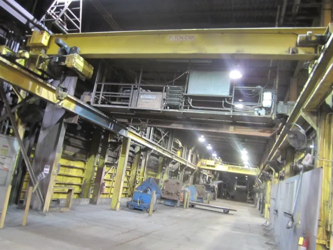 Photo #47 of COMPLETE IRON CASTING FOUNDRY, FEATURING: GTI THERMAL RECLAIM SYSTEM, (3) DIDON LUMP CRUSHERS, UBE NEW RHEO VSC CASTING SYSTEM,  CASCADE & WHEELABRATOR SHOT BLASTERS, CHANNEL & PILLAR INDUCTION, (7) REDFORD CARVER SAND MIXERS & MOBILE MIXERS, OVENS, BLAST
