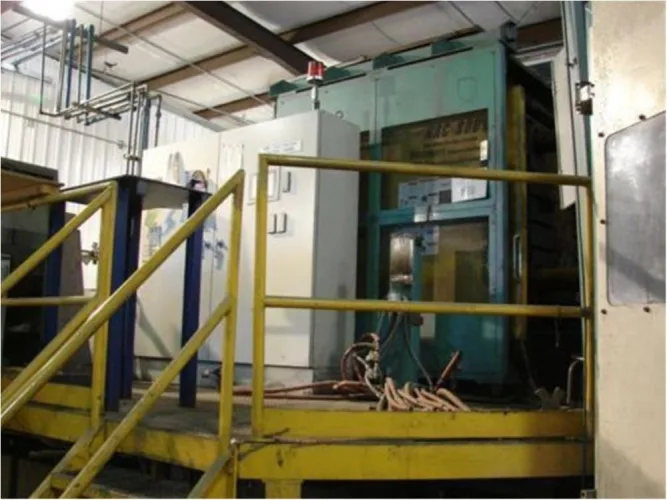 Photo #72 of COMPLETE IRON CASTING FOUNDRY, FEATURING: GTI THERMAL RECLAIM SYSTEM, (3) DIDON LUMP CRUSHERS, UBE NEW RHEO VSC CASTING SYSTEM,  CASCADE & WHEELABRATOR SHOT BLASTERS, CHANNEL & PILLAR INDUCTION, (7) REDFORD CARVER SAND MIXERS & MOBILE MIXERS, OVENS, BLAST