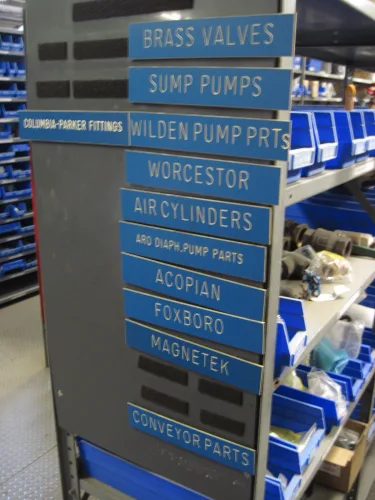 Photo #6 of SURPLUS ASSETS TO THE ONGOING OPERATIONS OF THE CLOROX COMPANY - MACHINE SHOP, LARGE QUANTITY OF SPARE PARTS, S/S & FIBERGLASS TANKS, PEARSON CASE PACKER, TENNANT FLOOR SCRUBBERS, LAB EQUIPMENT, PALLET RACKING & MORE