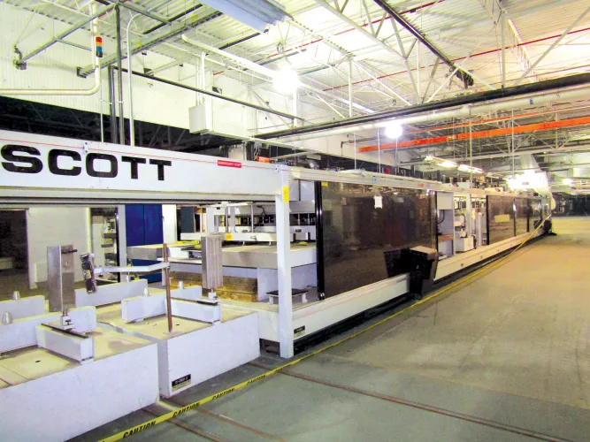 Photo #27 of NO LONGER REQUIRED IN THE CONTINUING OPERATIONS OF WHIRLPOOL: (26) MINSTER, DANLY, VERSON, NIAGARA, BLISS STAMPING PRESSES UP TO 600-TON, FEED LINES, TISHKEN, MAPLEWOOD, BRADBURY, METFORM, PRO ECO & MORE ROLLFORMING LINES, DAHLSTROM CUT TO LENGTH LINE,