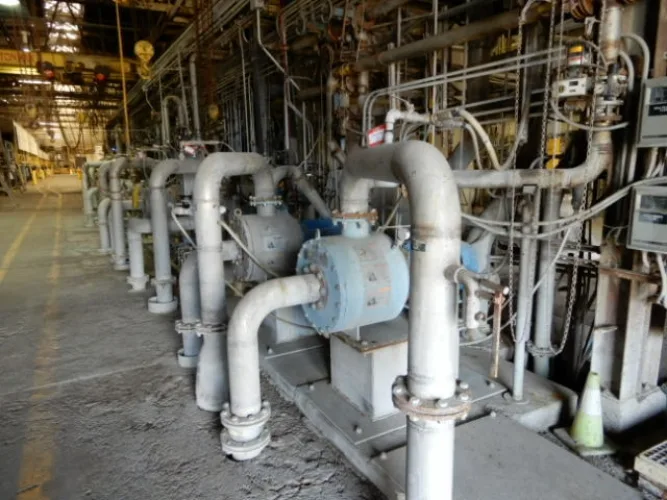 Photo #37 of SAN LEANDRO PAPER MILL, FEATURING: 112" TRIM COMPLETE PAPER BOARD MACHINE W/ (9) J.H. HORNE PRESSURE FORMERS & UPGRADED OCC STOCK PREPARATION SYSTEM (RATED 250 TPD), 2009 WEG HIGH VOLTAGE TRANSFORMER, (10+) NASH VACUUM PUMPS, LARGE SUPPLY OF NEW &