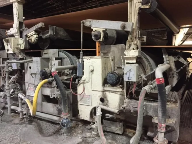 Photo #39 of SAN LEANDRO PAPER MILL, FEATURING: 112" TRIM COMPLETE PAPER BOARD MACHINE W/ (9) J.H. HORNE PRESSURE FORMERS & UPGRADED OCC STOCK PREPARATION SYSTEM (RATED 250 TPD), 2009 WEG HIGH VOLTAGE TRANSFORMER, (10+) NASH VACUUM PUMPS, LARGE SUPPLY OF NEW &