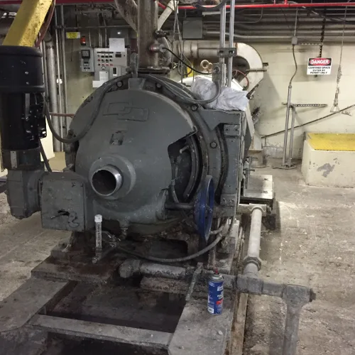 Photo #40 of SAN LEANDRO PAPER MILL, FEATURING: 112" TRIM COMPLETE PAPER BOARD MACHINE W/ (9) J.H. HORNE PRESSURE FORMERS & UPGRADED OCC STOCK PREPARATION SYSTEM (RATED 250 TPD), 2009 WEG HIGH VOLTAGE TRANSFORMER, (10+) NASH VACUUM PUMPS, LARGE SUPPLY OF NEW &