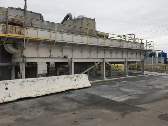 Photo #43 of SAN LEANDRO PAPER MILL, FEATURING: 112" TRIM COMPLETE PAPER BOARD MACHINE W/ (9) J.H. HORNE PRESSURE FORMERS & UPGRADED OCC STOCK PREPARATION SYSTEM (RATED 250 TPD), 2009 WEG HIGH VOLTAGE TRANSFORMER, (10+) NASH VACUUM PUMPS, LARGE SUPPLY OF NEW &