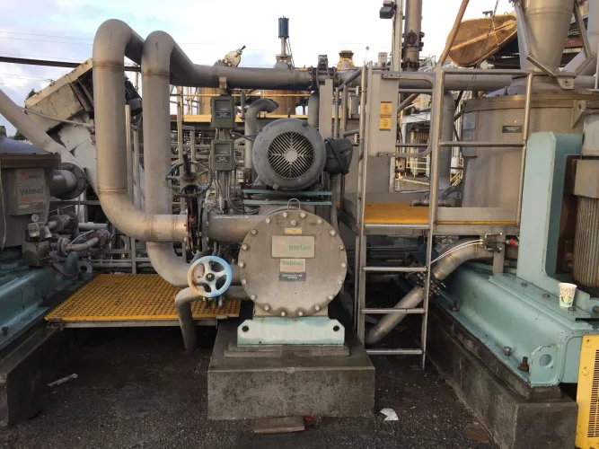 Photo #46 of SAN LEANDRO PAPER MILL, FEATURING: 112" TRIM COMPLETE PAPER BOARD MACHINE W/ (9) J.H. HORNE PRESSURE FORMERS & UPGRADED OCC STOCK PREPARATION SYSTEM (RATED 250 TPD), 2009 WEG HIGH VOLTAGE TRANSFORMER, (10+) NASH VACUUM PUMPS, LARGE SUPPLY OF NEW &