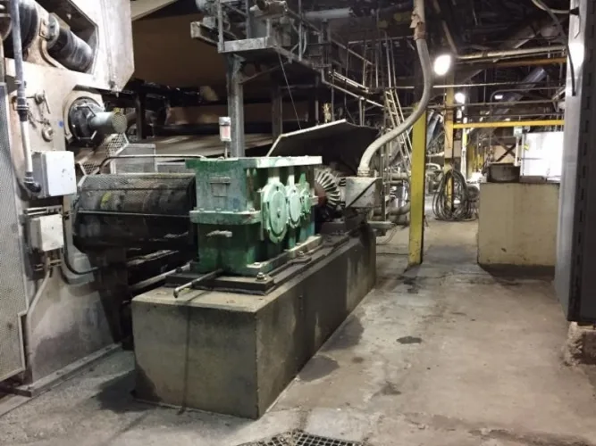 Photo #51 of SAN LEANDRO PAPER MILL, FEATURING: 112" TRIM COMPLETE PAPER BOARD MACHINE W/ (9) J.H. HORNE PRESSURE FORMERS & UPGRADED OCC STOCK PREPARATION SYSTEM (RATED 250 TPD), 2009 WEG HIGH VOLTAGE TRANSFORMER, (10+) NASH VACUUM PUMPS, LARGE SUPPLY OF NEW &
