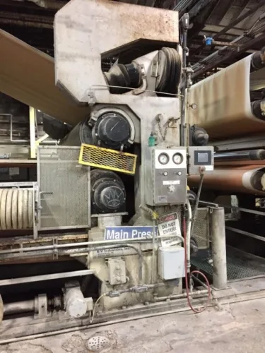 Photo #52 of SAN LEANDRO PAPER MILL, FEATURING: 112" TRIM COMPLETE PAPER BOARD MACHINE W/ (9) J.H. HORNE PRESSURE FORMERS & UPGRADED OCC STOCK PREPARATION SYSTEM (RATED 250 TPD), 2009 WEG HIGH VOLTAGE TRANSFORMER, (10+) NASH VACUUM PUMPS, LARGE SUPPLY OF NEW &