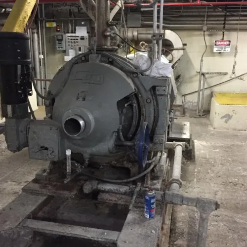 Photo #61 of SAN LEANDRO PAPER MILL, FEATURING: 112" TRIM COMPLETE PAPER BOARD MACHINE W/ (9) J.H. HORNE PRESSURE FORMERS & UPGRADED OCC STOCK PREPARATION SYSTEM (RATED 250 TPD), 2009 WEG HIGH VOLTAGE TRANSFORMER, (10+) NASH VACUUM PUMPS, LARGE SUPPLY OF NEW &