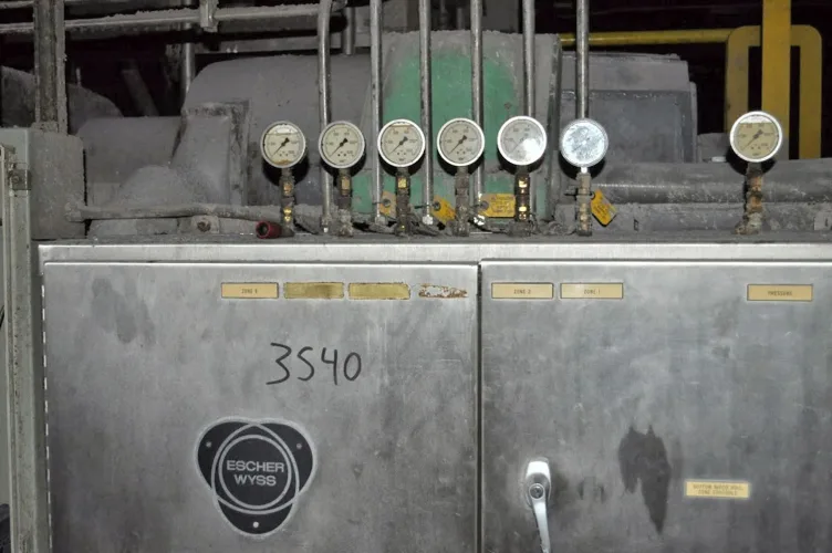 Photo #125 of SAN LEANDRO PAPER MILL, FEATURING: 112" TRIM COMPLETE PAPER BOARD MACHINE W/ (9) J.H. HORNE PRESSURE FORMERS & UPGRADED OCC STOCK PREPARATION SYSTEM (RATED 250 TPD), 2009 WEG HIGH VOLTAGE TRANSFORMER, (10+) NASH VACUUM PUMPS, LARGE SUPPLY OF NEW &