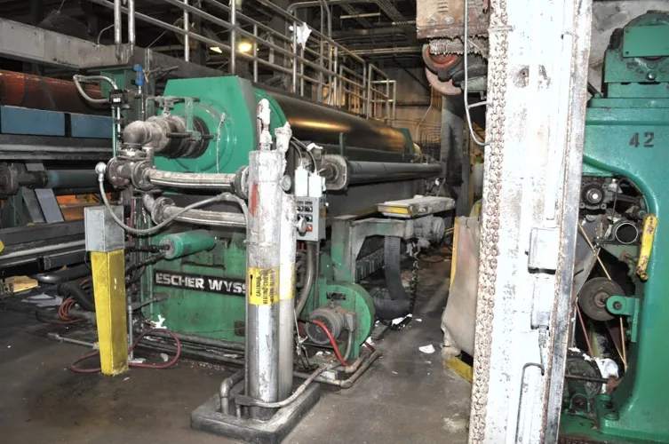 Photo #127 of SAN LEANDRO PAPER MILL, FEATURING: 112" TRIM COMPLETE PAPER BOARD MACHINE W/ (9) J.H. HORNE PRESSURE FORMERS & UPGRADED OCC STOCK PREPARATION SYSTEM (RATED 250 TPD), 2009 WEG HIGH VOLTAGE TRANSFORMER, (10+) NASH VACUUM PUMPS, LARGE SUPPLY OF NEW &