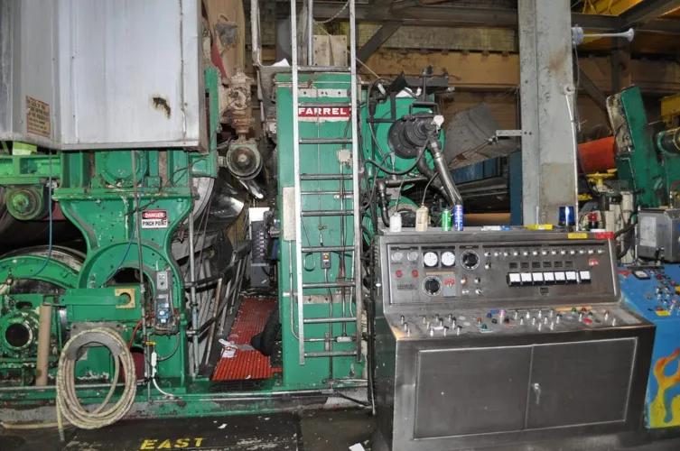 Photo #129 of SAN LEANDRO PAPER MILL, FEATURING: 112" TRIM COMPLETE PAPER BOARD MACHINE W/ (9) J.H. HORNE PRESSURE FORMERS & UPGRADED OCC STOCK PREPARATION SYSTEM (RATED 250 TPD), 2009 WEG HIGH VOLTAGE TRANSFORMER, (10+) NASH VACUUM PUMPS, LARGE SUPPLY OF NEW &