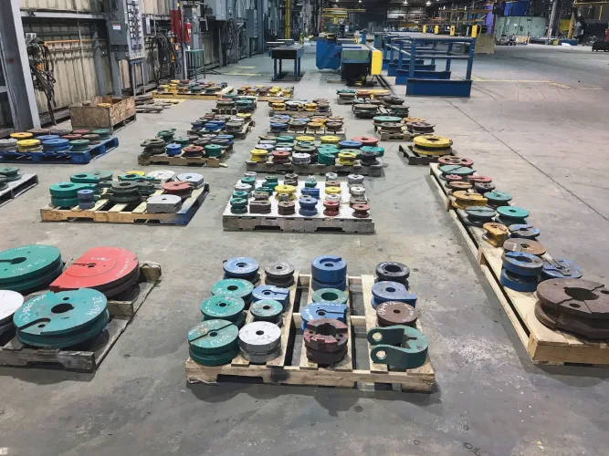 Photo #11 of EQUIPMENT OF BABCOCK & WILCOX COMPANY, A GLOBAL LEADER IN MANUFACTURING OF BOILERS & RELATED EQUIPMENT, FEATURING 200+ STEEL ACORN WELDING TABLES, 70+ WELDERS; MILLER, LINCOLN ELECTRIC, WELDING ACCESSORIES, MACHINING & FABRICATION EQUIPMENT, ROLLING