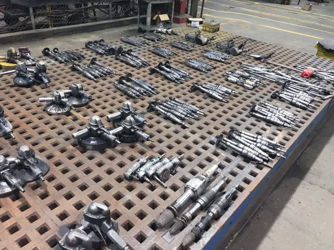 Photo #19 of EQUIPMENT OF BABCOCK & WILCOX COMPANY, A GLOBAL LEADER IN MANUFACTURING OF BOILERS & RELATED EQUIPMENT, FEATURING 200+ STEEL ACORN WELDING TABLES, 70+ WELDERS; MILLER, LINCOLN ELECTRIC, WELDING ACCESSORIES, MACHINING & FABRICATION EQUIPMENT, ROLLING