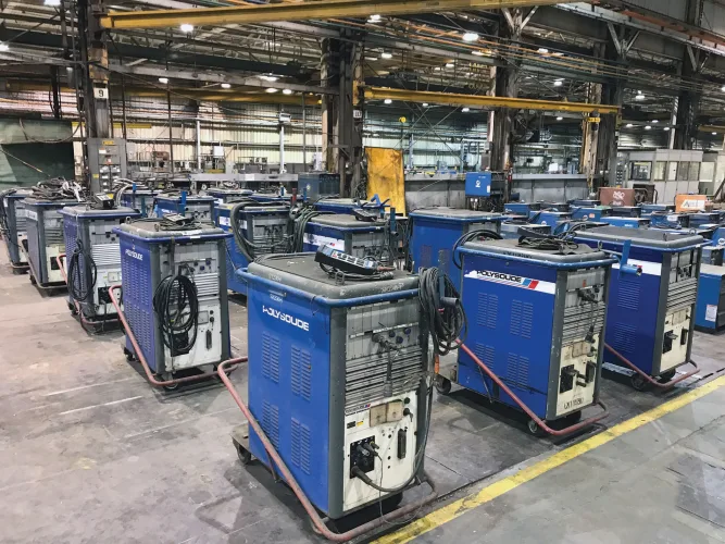 Photo #20 of EQUIPMENT OF BABCOCK & WILCOX COMPANY, A GLOBAL LEADER IN MANUFACTURING OF BOILERS & RELATED EQUIPMENT, FEATURING 200+ STEEL ACORN WELDING TABLES, 70+ WELDERS; MILLER, LINCOLN ELECTRIC, WELDING ACCESSORIES, MACHINING & FABRICATION EQUIPMENT, ROLLING
