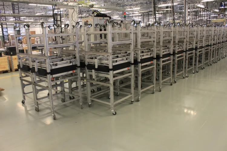 Photo #22 of SOLAR INVERTER MANUFACTURING FACILITY, HUGE 2-DAY ONLINE AUCTION, DAY  1 - FEATURING: ELABO SAFETY TEST SYSTEMS, LARGE QUANTITY OF TEST & MEASUREMENT EQUIPMENT, 200+ ALUMINUM CARTS W/ RF ID TAG SYSTEM, 3M-MATIC CASE SEALERS, (2) RAYMOND SWING REACH TURRET