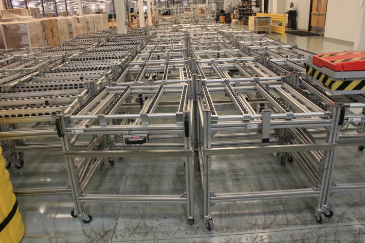 Photo #25 of SOLAR INVERTER MANUFACTURING FACILITY, HUGE 2-DAY ONLINE AUCTION, DAY  1 - FEATURING: ELABO SAFETY TEST SYSTEMS, LARGE QUANTITY OF TEST & MEASUREMENT EQUIPMENT, 200+ ALUMINUM CARTS W/ RF ID TAG SYSTEM, 3M-MATIC CASE SEALERS, (2) RAYMOND SWING REACH TURRET
