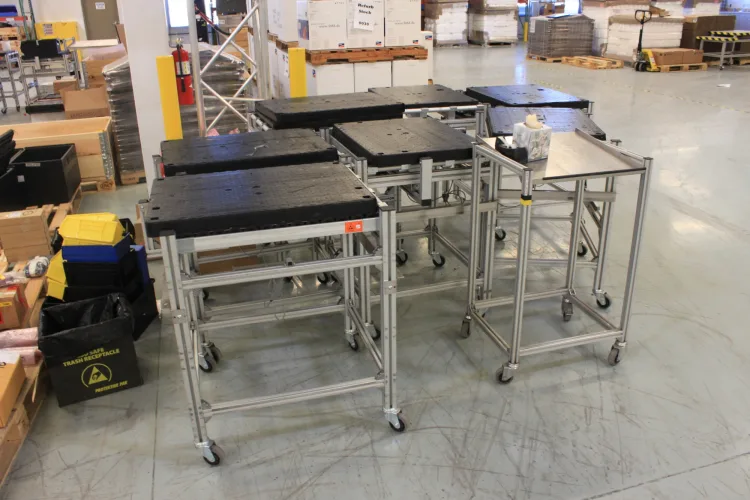 Photo #26 of SOLAR INVERTER MANUFACTURING FACILITY, HUGE 2-DAY ONLINE AUCTION, DAY  1 - FEATURING: ELABO SAFETY TEST SYSTEMS, LARGE QUANTITY OF TEST & MEASUREMENT EQUIPMENT, 200+ ALUMINUM CARTS W/ RF ID TAG SYSTEM, 3M-MATIC CASE SEALERS, (2) RAYMOND SWING REACH TURRET