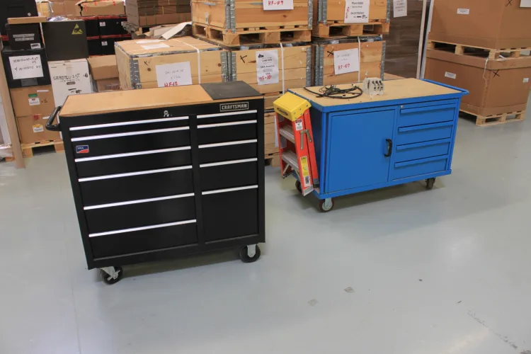 Photo #44 of SOLAR INVERTER MANUFACTURING FACILITY, HUGE 2-DAY ONLINE AUCTION, DAY  1 - FEATURING: ELABO SAFETY TEST SYSTEMS, LARGE QUANTITY OF TEST & MEASUREMENT EQUIPMENT, 200+ ALUMINUM CARTS W/ RF ID TAG SYSTEM, 3M-MATIC CASE SEALERS, (2) RAYMOND SWING REACH TURRET