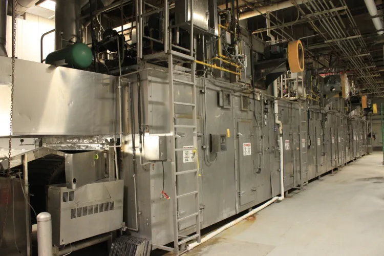 Photo #1 of NESTLE'S HOT POCKET FACILITY LOCATED IN CHATSWORTH, CA -- FEATURING: (2) CPM WOLVERINE 4-ZONE AIR IMPINGEMENT OVENS, (5) VEMAG EXTRUDERS, (3) THIELE SERIES 60 CARTONERS, (3) DOUGLAS CASE PACKERS, GROTE SLICERS, SHEETERS, INGREDIENT APPLICATORS,