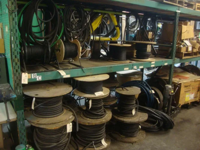 Photo #49 of FORMER ASSETS OF ESCO LIMITED FOUNDRY, FEATURING: OVERHEAD CRANES, DUST COLLECTORS, CHARGE BUCKETS, LADLES, MAGNETS, POWER HAMMER, WELDERS & MAINTENANCE EQUIPMENT, LARGE QTY OF SPARES/STORES, OLYMPUS INNOV X HANDHELD SPECTROMETER, SPX MARLEY COOLING TOWER