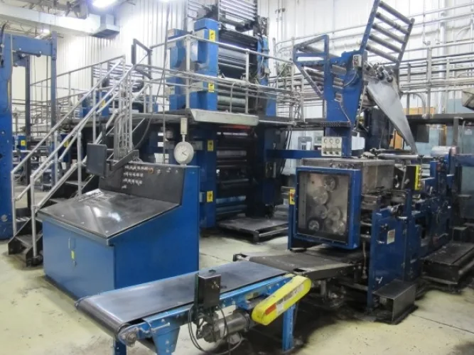Photo #74 of FORMER ASSETS OF GANNETT PUBLISHING SERVICES, 2-LOCATIONS IN WISCONSIN, INCLUDING: KOMORI SHEET FED PRINTING PRESSES, TENSOR OPEN WEB PRESS, AGFA CTP SYSTEMS, QUIPP STACKERS, MULLER INSERTERS, GAMMLER STACKERS, AIR COMPRESSORS, FORKLFITS, MATERIAL