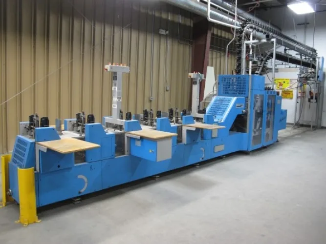 Photo #116 of FORMER ASSETS OF GANNETT PUBLISHING SERVICES, 2-LOCATIONS IN WISCONSIN, INCLUDING: KOMORI SHEET FED PRINTING PRESSES, TENSOR OPEN WEB PRESS, AGFA CTP SYSTEMS, QUIPP STACKERS, MULLER INSERTERS, GAMMLER STACKERS, AIR COMPRESSORS, FORKLFITS, MATERIAL