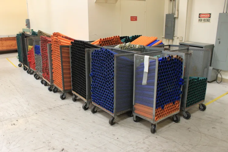 Photo #16 of SURPLUS TO THE ONGOING OPERATIONS OF A HIGH-END KNITWEAR COMPANY, LEZZENI  & SAURER-ALLMAN TWISTING MACHINES, FADIS & KOMACH HANK TO CONE WINDERS, CROON + LUCKE REELING MACHINES, (2007) OFFICINE MINNETTI HYDRO EXTRACTOR, EXACTA FORMULA 1 LINKING MACHINES,
