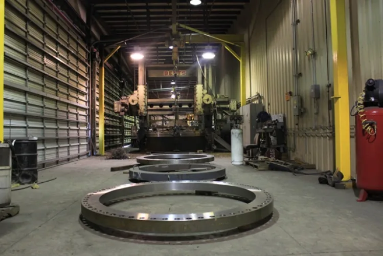 Photo #11 of PACIFIC COAST FLANGE - CNC MACHINING & FABRICATION FACILITY, FEATURING: O-M LTD., BETTS, KING & W&B VERTICAL BORING MILLS, CHEVALIER & HAAS VMC'S, FEMCO CNC LATHE, HASS GANTRY MILL RADIAL ARM DRILLS, WELDING EQUIPMENT, COMPRESSORS, ROLLING STOCK &