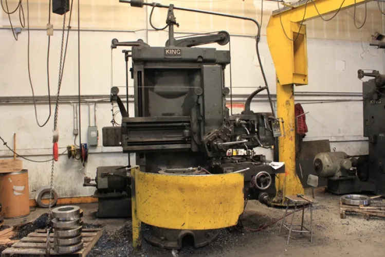 Photo #17 of PACIFIC COAST FLANGE - CNC MACHINING & FABRICATION FACILITY, FEATURING: O-M LTD., BETTS, KING & W&B VERTICAL BORING MILLS, CHEVALIER & HAAS VMC'S, FEMCO CNC LATHE, HASS GANTRY MILL RADIAL ARM DRILLS, WELDING EQUIPMENT, COMPRESSORS, ROLLING STOCK &