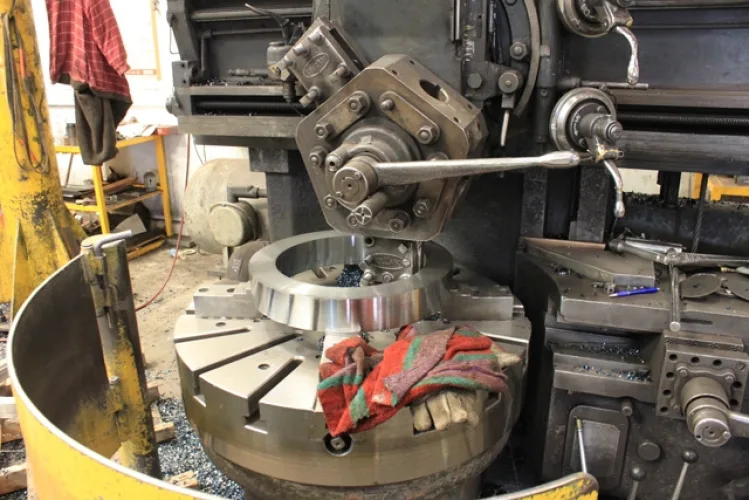 Photo #21 of PACIFIC COAST FLANGE - CNC MACHINING & FABRICATION FACILITY, FEATURING: O-M LTD., BETTS, KING & W&B VERTICAL BORING MILLS, CHEVALIER & HAAS VMC'S, FEMCO CNC LATHE, HASS GANTRY MILL RADIAL ARM DRILLS, WELDING EQUIPMENT, COMPRESSORS, ROLLING STOCK &