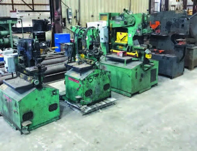 Photo #58 of PERMIANLIDE - FORMER TANK FABRICATION MFG FACILITY, FEATURING: (21) OVERHEAD CRANES FROM 1 TO 60-TONS, (4) 40-TON STRADDLE LIFTS, MOBILE CRANES TO 60-TON, (5) GREENHECK FUME EXTRACTORS, (6) GREENHECK GAS FIRED INDUCTION FURNACES, FABRICATION EQUIPMENT,