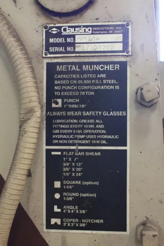 Photo #42 of CENTRAL MACHINE & WELDING - FULL-SERVICE METAL FAB & MACHINE SHOP FEATURING: A LARGE QTY OF WELDERS, IRONWORKER, INITIAL PINCH HYD PLATE ROLL, SAWS, LATHES, MILLING MACHINES, PRESS BRAKE, SHEAR, TUBE BENDER, PICKUP TRUCKS & PLANT SUPPORT EQUIPMENT