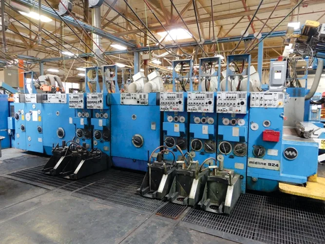 Photo #116 of CORRUGATED BOX PLANT AUCTION, FEATURING: 98"/87" CORRUGATOR, 50"X 110" MARTIN TRANSLINE 4-COLOR FLEXO FOLDER GLUER, 37"X 96" MARTIN MIDLINE 5-COLOR FLEXO FOLDER GLUER, 37"X 96" MARTIN MIDLINE 4-COLOR FLEXO
