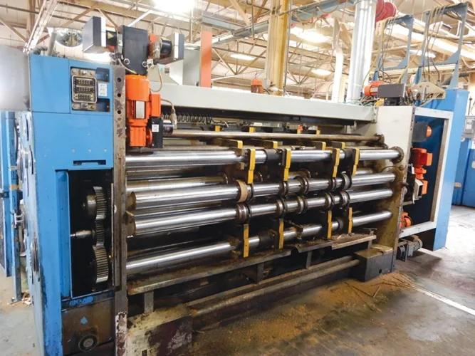 Photo #119 of CORRUGATED BOX PLANT AUCTION, FEATURING: 98"/87" CORRUGATOR, 50"X 110" MARTIN TRANSLINE 4-COLOR FLEXO FOLDER GLUER, 37"X 96" MARTIN MIDLINE 5-COLOR FLEXO FOLDER GLUER, 37"X 96" MARTIN MIDLINE 4-COLOR FLEXO