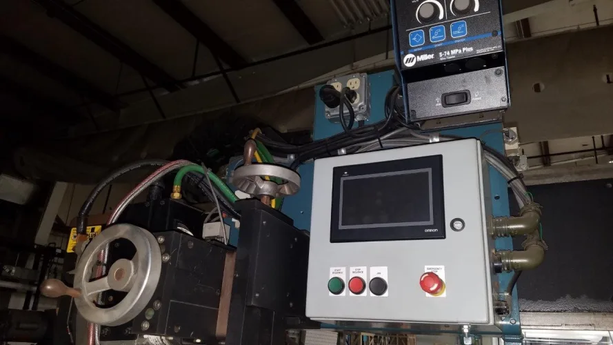 Photo #24 of FABRICATION MACHINERY SALE - AMADA, SUTHERLAND, CLEARING, NIAGARA & HTC PRESS BRAKES, AIRLINE WELD PLANISHER, BLUE VALLEY FLANGING MACHINE, JETLINE SEAM WELDER, TUBE, PIPE & BAR BENDERS, COIL REEL EQUIPMENT, CRANES, ROLLS, SHEARS, WELDERS & MORE