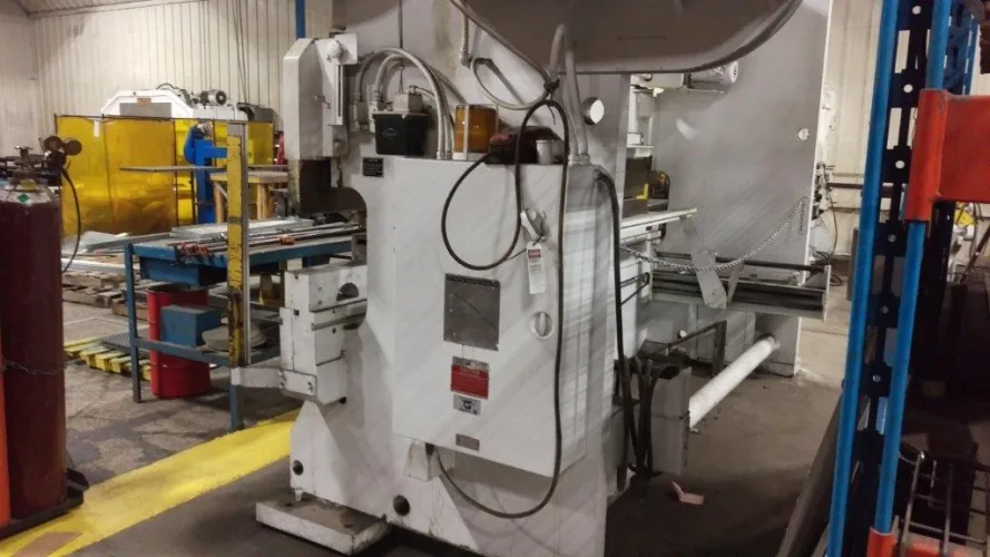 Photo #32 of FABRICATION MACHINERY SALE - AMADA, SUTHERLAND, CLEARING, NIAGARA & HTC PRESS BRAKES, AIRLINE WELD PLANISHER, BLUE VALLEY FLANGING MACHINE, JETLINE SEAM WELDER, TUBE, PIPE & BAR BENDERS, COIL REEL EQUIPMENT, CRANES, ROLLS, SHEARS, WELDERS & MORE