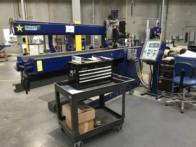 Photo #49 of FABRICATION MACHINERY SALE - AMADA, SUTHERLAND, CLEARING, NIAGARA & HTC PRESS BRAKES, AIRLINE WELD PLANISHER, BLUE VALLEY FLANGING MACHINE, JETLINE SEAM WELDER, TUBE, PIPE & BAR BENDERS, COIL REEL EQUIPMENT, CRANES, ROLLS, SHEARS, WELDERS & MORE