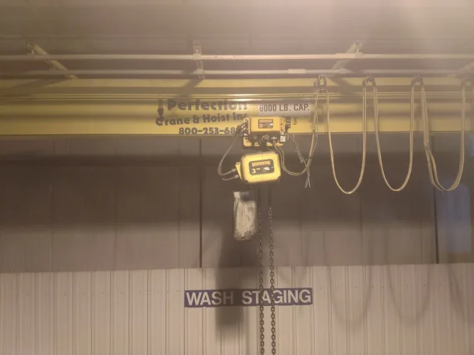 Photo #50 of FABRICATION MACHINERY SALE - AMADA, SUTHERLAND, CLEARING, NIAGARA & HTC PRESS BRAKES, AIRLINE WELD PLANISHER, BLUE VALLEY FLANGING MACHINE, JETLINE SEAM WELDER, TUBE, PIPE & BAR BENDERS, COIL REEL EQUIPMENT, CRANES, ROLLS, SHEARS, WELDERS & MORE