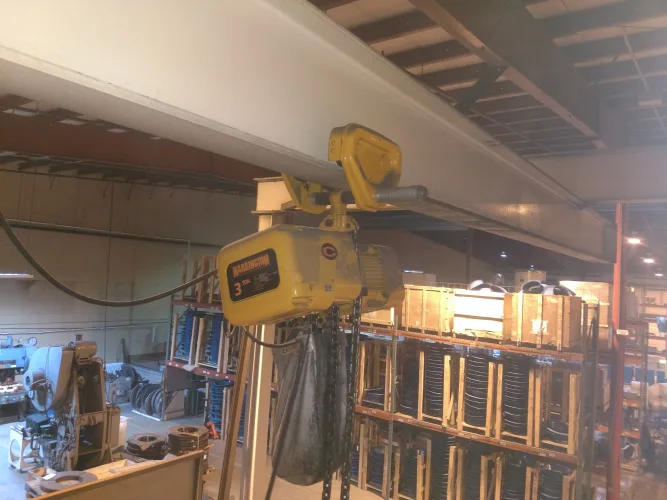 Photo #52 of FABRICATION MACHINERY SALE - AMADA, SUTHERLAND, CLEARING, NIAGARA & HTC PRESS BRAKES, AIRLINE WELD PLANISHER, BLUE VALLEY FLANGING MACHINE, JETLINE SEAM WELDER, TUBE, PIPE & BAR BENDERS, COIL REEL EQUIPMENT, CRANES, ROLLS, SHEARS, WELDERS & MORE