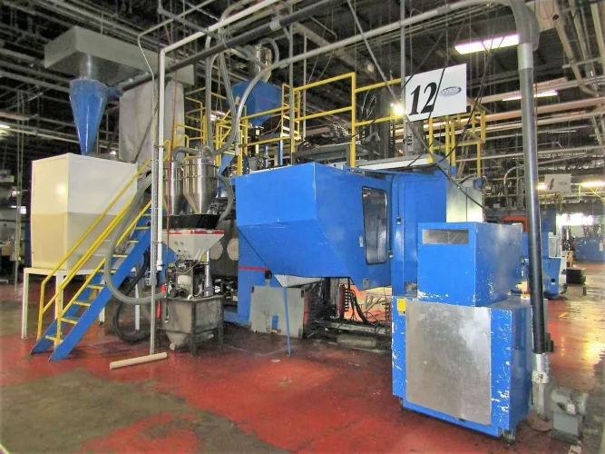 Photo #8 of ASSETS FORMERLY OF TOLEDO MOLD & DIE, FEATURING: (3) CINCINNATI E-90-D-5 BLOW MOLDERS, CINCINNATI T2000V-150G-S75 BLOW MOLDER, HARTIG BLOW MOLD INJECTION MACHINE, SPARE PARTS, CHILLER, AIR COMPRESSOR, AIR DRYER, TOWER WATER SYSTEM & MORE...