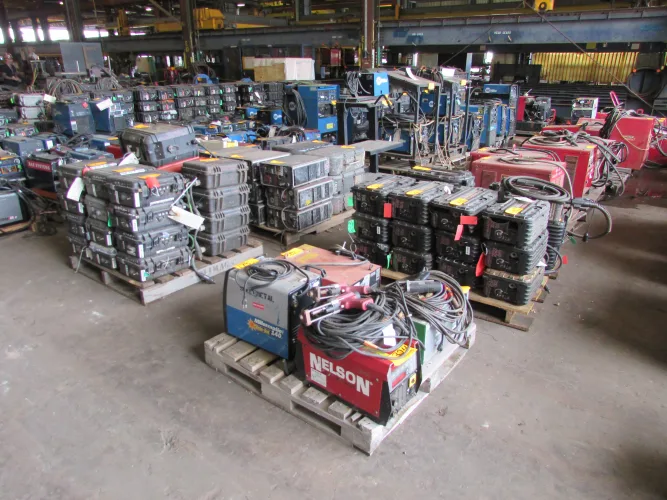 Photo #6 of MAJOR SHIPBUILDING COMPANY - (3) TEREX MOBILE CRANES UP TO 75 TON, (2) AMERICAN BOOM CRANES, GRADALL, CROWN, CAT, TOYOTA FORKTRUCKS, OVER 500 MILLER, LINCOLN, ESAB, KOIKE WELDERS AS NEW AS 2011, MACHINE SHOP EQUIPMENT & MUCH MORE